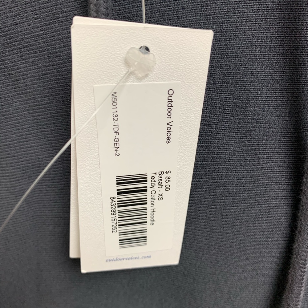 NWT Outdoor Voices Nimbus / Teddy Cotton Hoodie - Picture 9 of 11